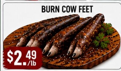 BURN COW FEET
