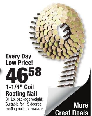 1-1/4" Coil Roofing Nail