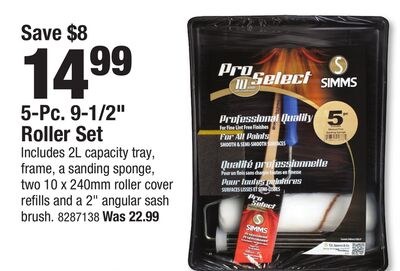 Pro Select 5-Pc. 9-1/2" Roller Set