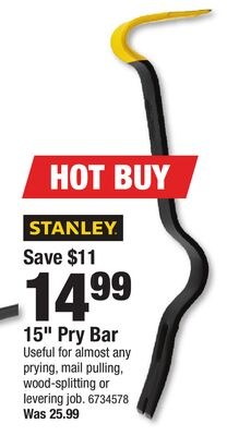 STANLEY 15" Pry Bar