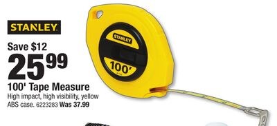 STANLEY 100' Tape Measure