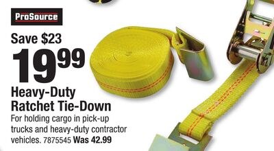ProSource Heavy-Duty Ratchet Tie-Down