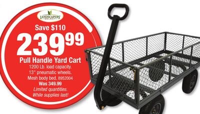 Pull Handle Yard Cart