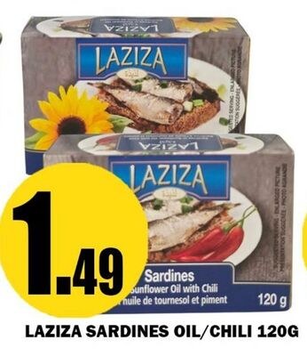 LAZIZA SARDINES OIL/CHILI