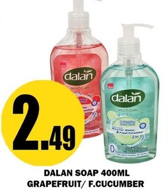 DALAN SOAP 400ML GRAPEFRUIT/ F.CUCUMBER