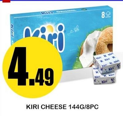KIRI CHEESE 144G/8PC