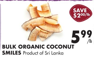 BULK ORGANIC COCONUT SMILES