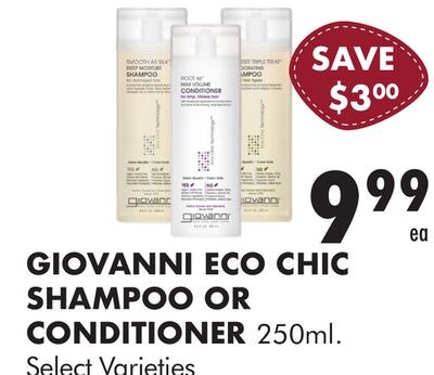 ECO CHIC SHAMPOO OR CONDITIONER