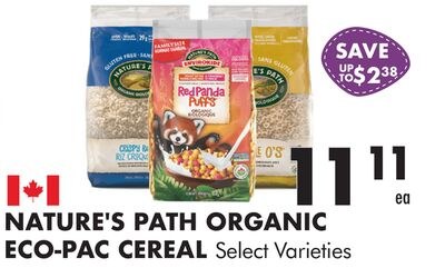 ORGANIC ECO-PAC CEREAL