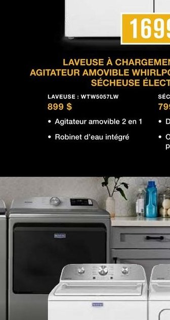 Laveuse YWEF5550LW Whirlpool