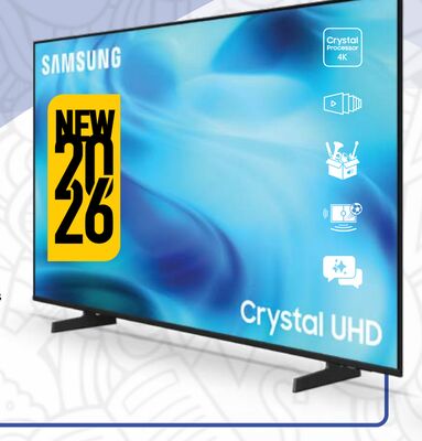SAMSUNG 55" CRYSTAL UHD 4K SMART TV WITH CRYSTA…