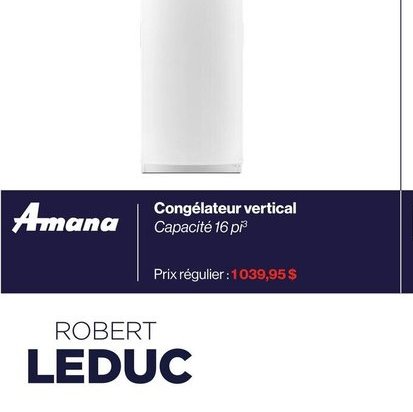 Amana Congélateur vertical