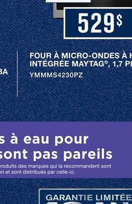 Lave-vaisselle grand panier Maytag