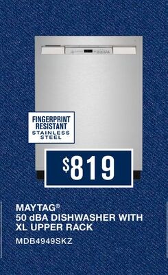 MAYTAG® 50 dBA DISHWASHER WITH XL UPPER RACK