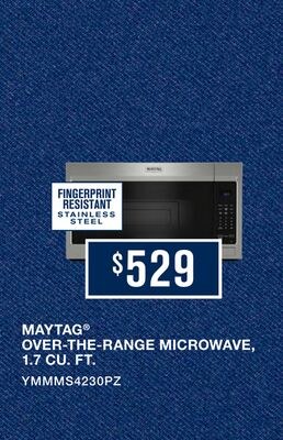 MAYTAG® OVER-THE-RANGE MICROWAVE, 1.7 CU. FT.