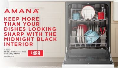 Amana 59-GBA Dishwasher with Dark Midnight Blac…