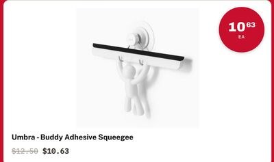 Umbra-Buddy Adhesive Squeegee