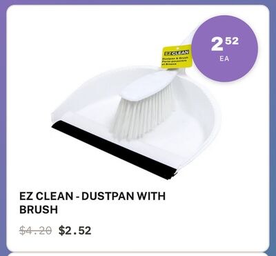 EZ CLEAN-DUSTPAN WITH BRUSH