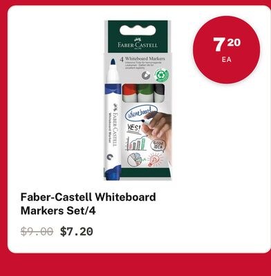 Faber-Castell Whiteboard Markers Set/4