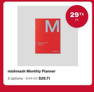 mishmash Monthly Planner