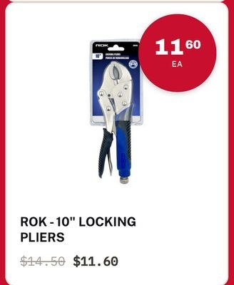 ROK - 10" LOCKING PLIERS