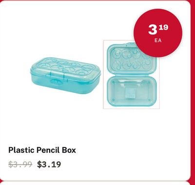 Plastic Pencil Box