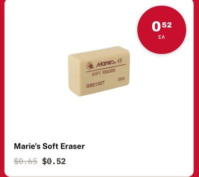 Marie's Soft Eraser