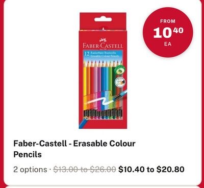 Faber - Castell - Erasable Colour Pencils
