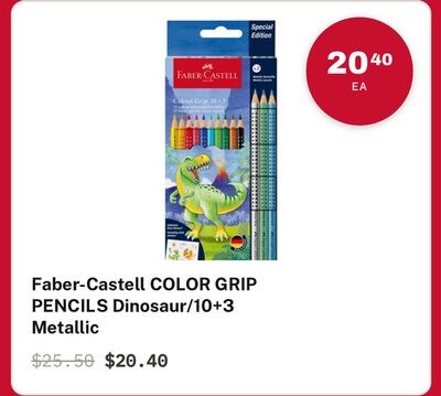Faber-Castell COLOR GRIP PENCILS Dinosaur