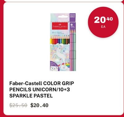 Faber-Castell COLOR GRIP PENCILS 10+3 SPARKLE P…