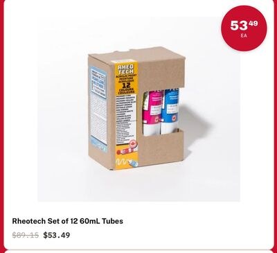 Rheotech Set of 12 60mL Tubes