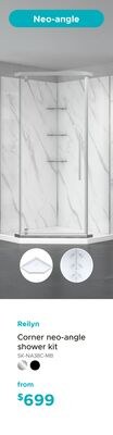 Reilyn Corner neo-angle shower kit