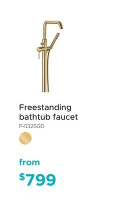 Freestanding bathtub faucet