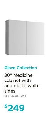 Glaze Collection 30" Medicine cabinet with and …