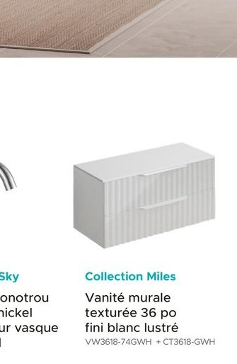 Collection Sky Robinet monotrou classique nickel