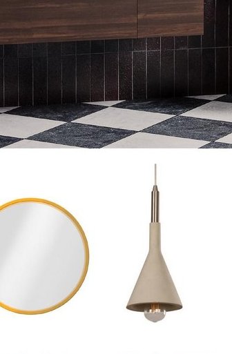 Collection Flavia - Miroir rond à cadre en alum…