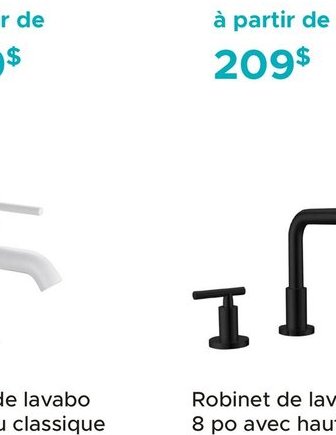 Robinet de lavabo monotrou classique