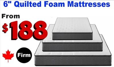 6" Quilted Foam Mattresses
