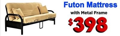 Futon Mattress with Metal Frame