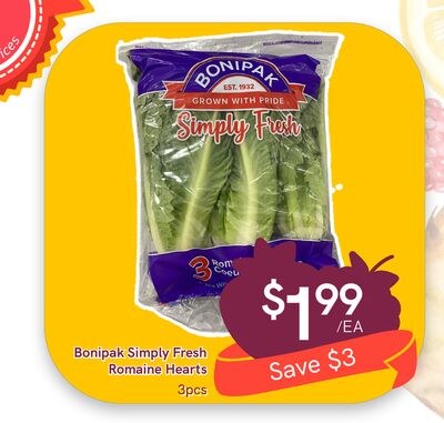 Bonipak Simply Fresh Romaine Hearts