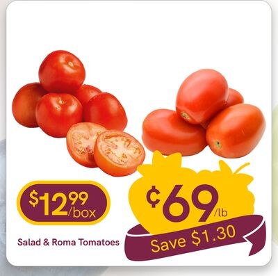 Salad & Roma Tomatoes