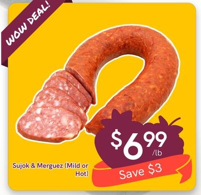 Sujok & Merguez (Mild or Hot)