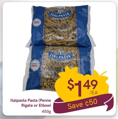 Italpasta Pasta (Penne Rigate or Elbow)