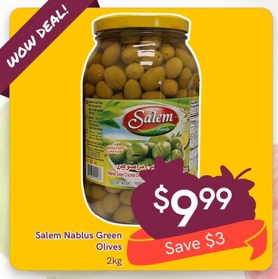 Salem Nablus Green Olives