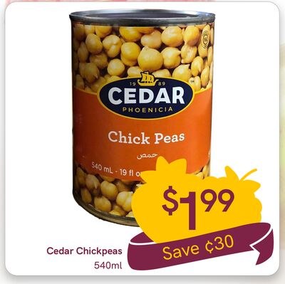 Cedar Chickpeas