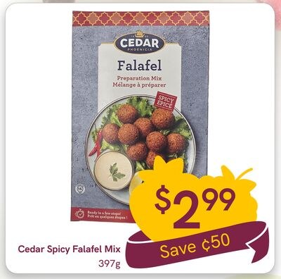 Cedar Spicy Falafel Mix