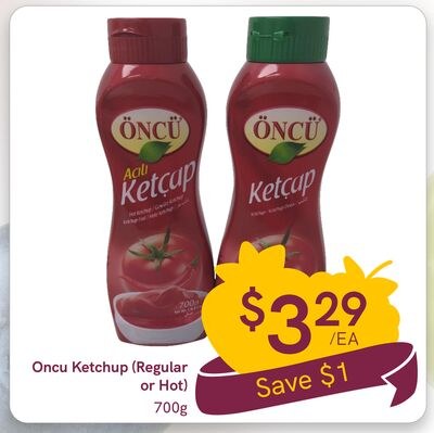Oncu Ketchup (Regular or Hot)