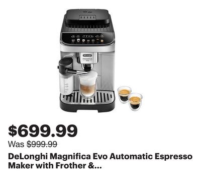 DeLonghi Magnifica Evo Automatic Espresso Maker…