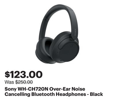 Sony WH-CH720N Over-Ear Noise Cancelling Blueto…