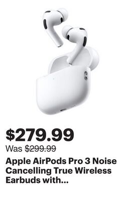Apple AirPods Pro 3 Noise Cancelling True Wirel…